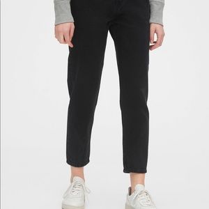 NWT Gap sky high rise mom jean 33p/16 black